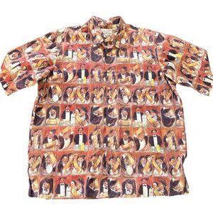 Rein Spooner Guy Buffet Men's Vodka Bartender Hawaiian Shirt Egyptian Cotton